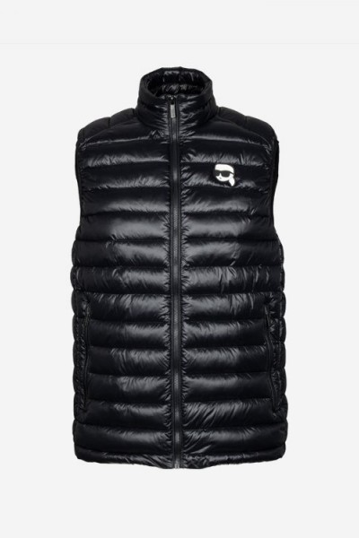 KARL LAGERFELD PUFFER VEST BLACK 505711-500590-990