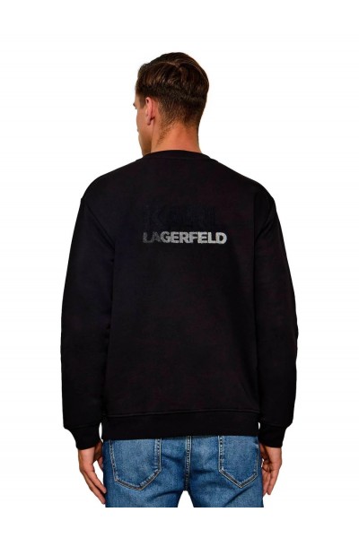 KARL LAGERFELD CREWNECK SWEAT HOODIE BLACK 705060-564942-990