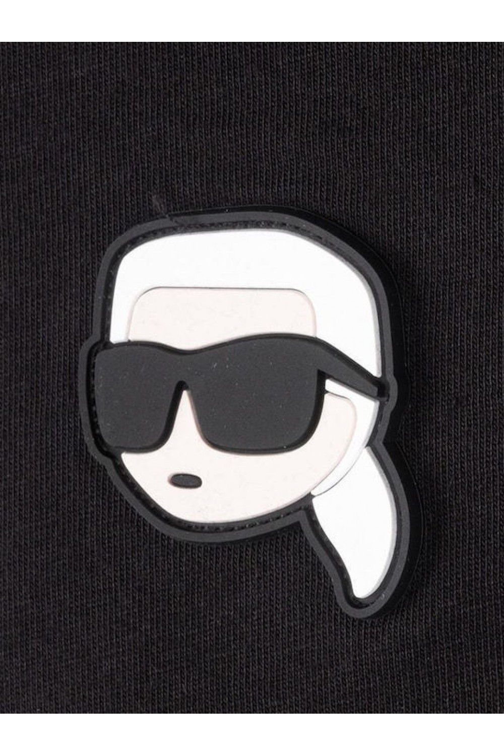 KARL LAGERFELD CREWNECK T-SHIRT LOGO BLACK 755710-500224-990