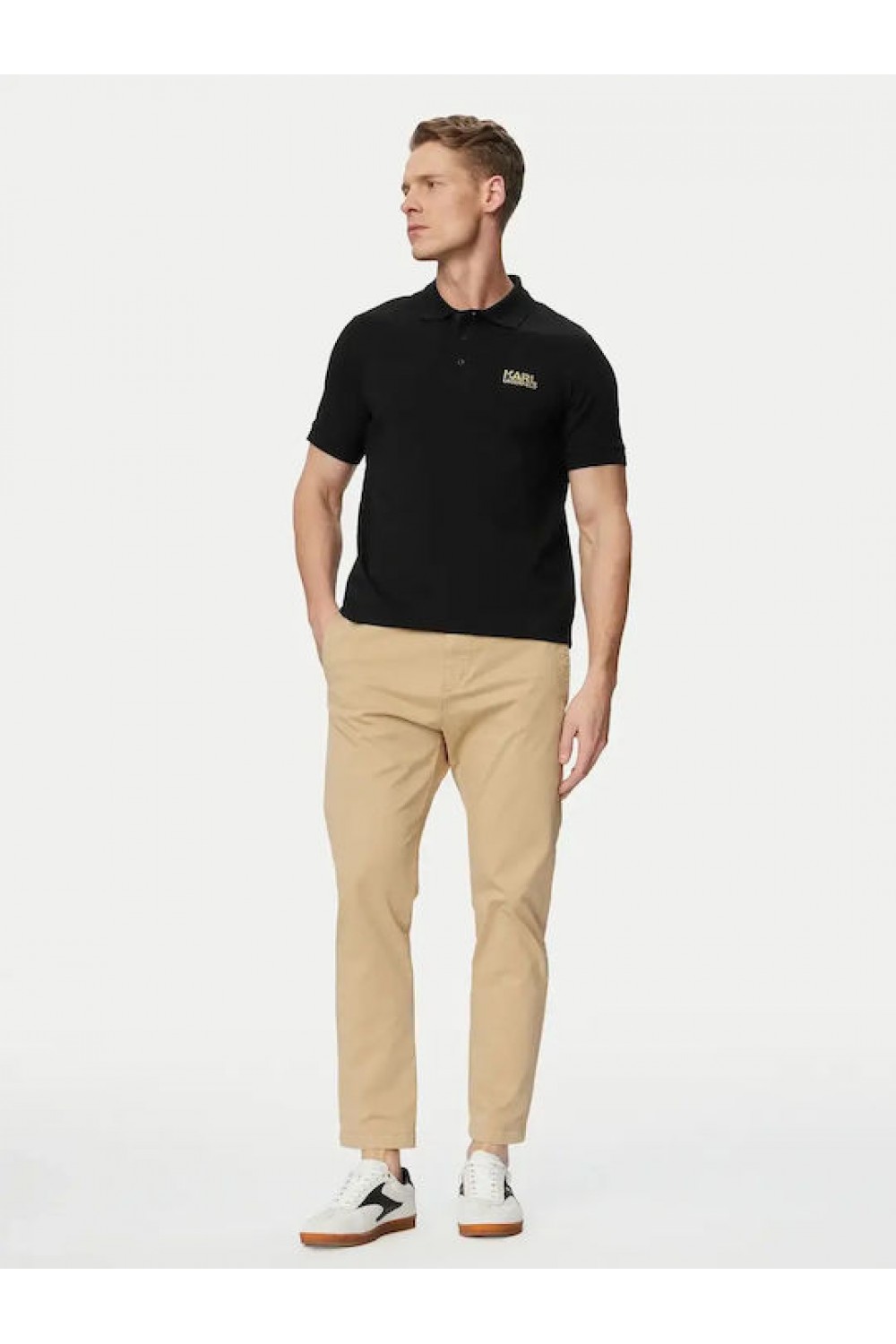 KARL LAGERFELD POLO-SHIRT LOGO BLACK 745780-500235-160