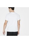 LACOSTE MEN'S LOGO T-SHIRT CREW NECK BLANC/NOIR TH3322-AU8