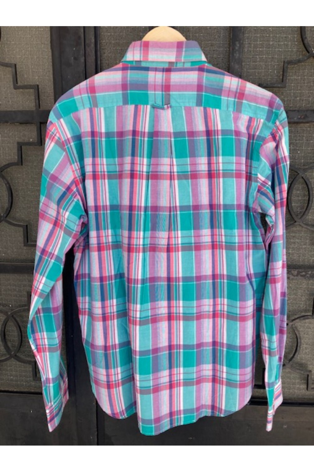 GANT SHIRT BLUE-WHITE-PINK RASPBERRY 354120-652