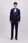 SUIT MEN SLIM FIT WITH VEST NAVY BLUE 7TK1197KC32