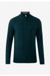 MEXX SWEATER KNITTED HALF ZIP PATCHWORK DEEP GREEN MF006604353M-194906 