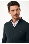 MEXX KNITTED SWEATER HERMON FULL ZIP DEEP GREEN MF006604453M-194906