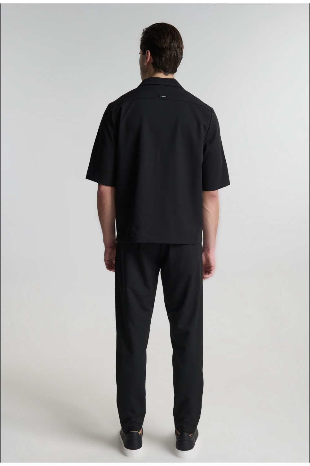 P/COC SET OVERSHIRT & PANTS BLACK P-2201