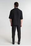 P/COC SET OVERSHIRT & PANTS BLACK P-2219