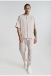 P/COC SET OVERSHIRT & PANTS BEIGE P-2205