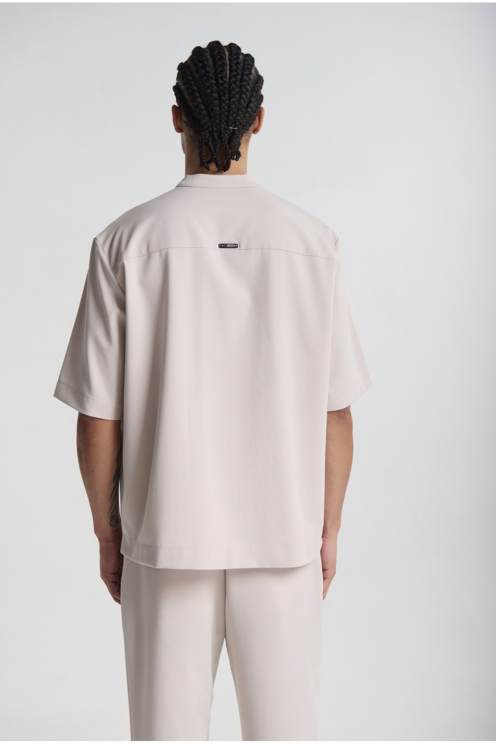 P/COC SET OVERSHIRT & PANTS BEIGE P-2205