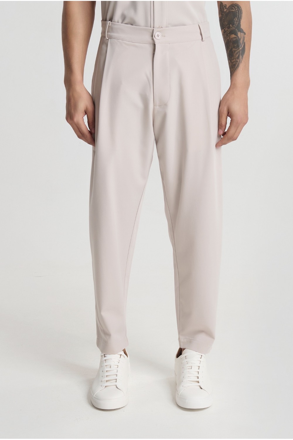 P/COC SET OVERSHIRT & PANTS BEIGE P-2205