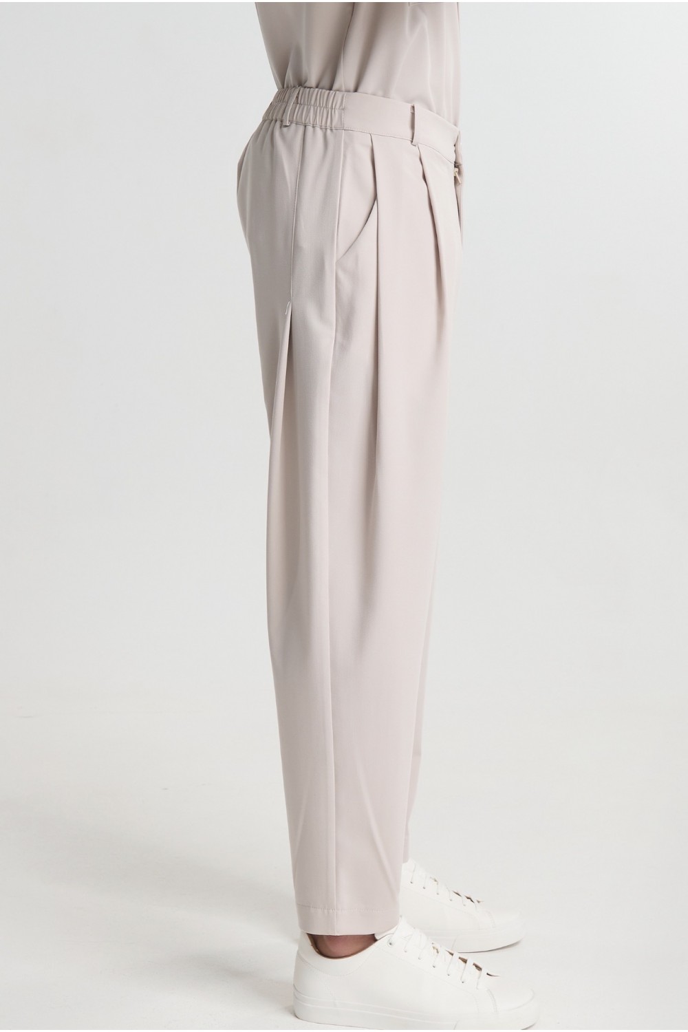 P/COC SET OVERSHIRT & PANTS BEIGE P-2205