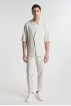 P/COC SET OVERSHIRT & PANTS WHITE P-2219