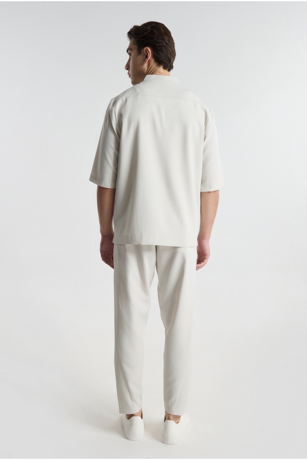 P/COC SET OVERSHIRT & PANTS WHITE P-2219