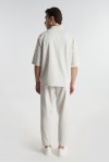 P/COC SET OVERSHIRT & PANTS WHITE P-2219