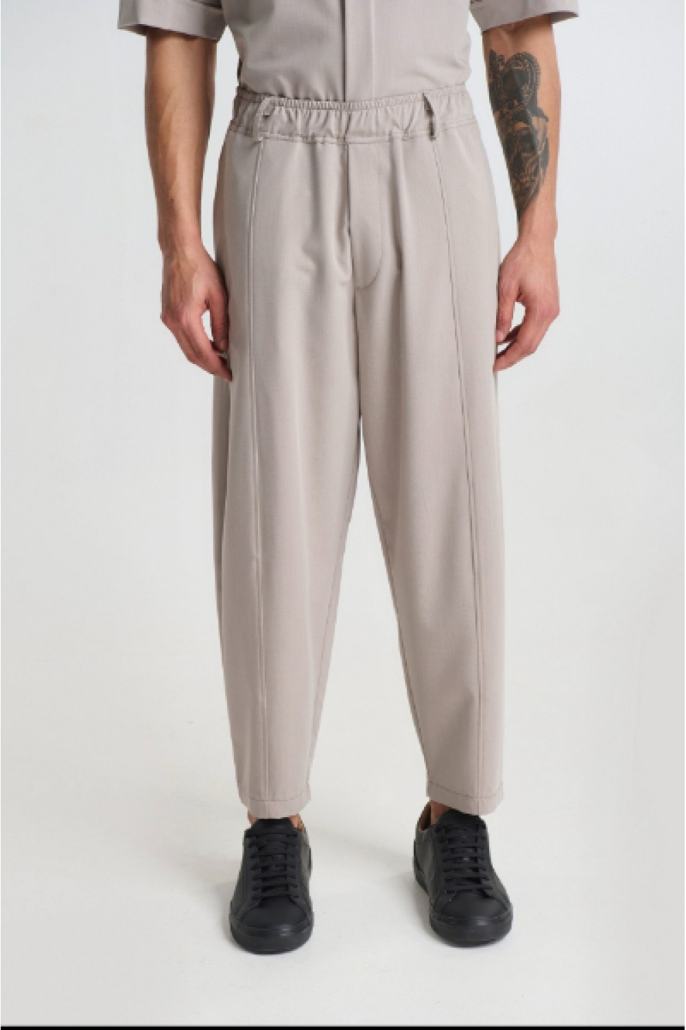 P/COC SET OVERSHIRT & PANTS BEIGE P-2214