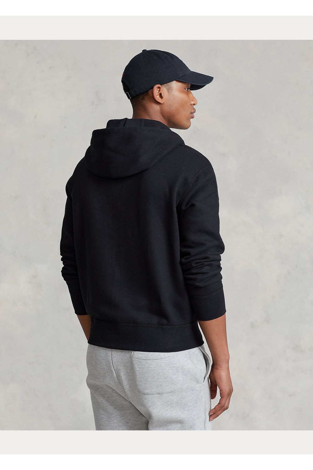 POLO RALPH LAUREN FLEECE HOODIE JACKET BLACK 710813297001
