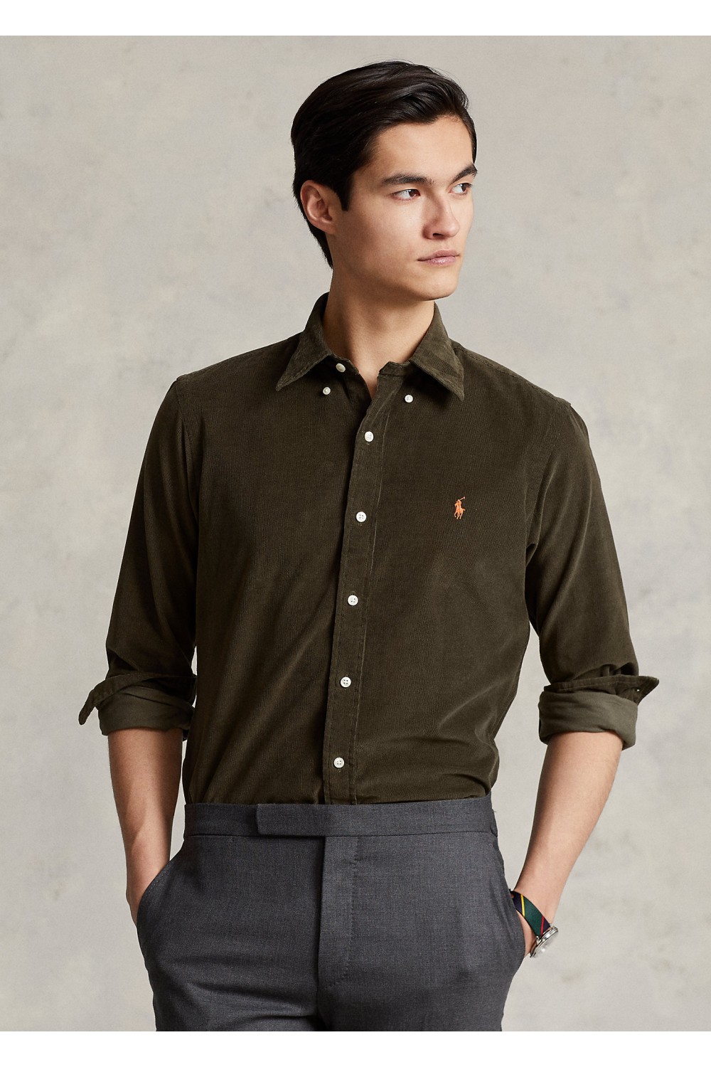 POLO RALPH LAUREN M CLASSICS 7/15 GREEN SLIM FIT 710818761014