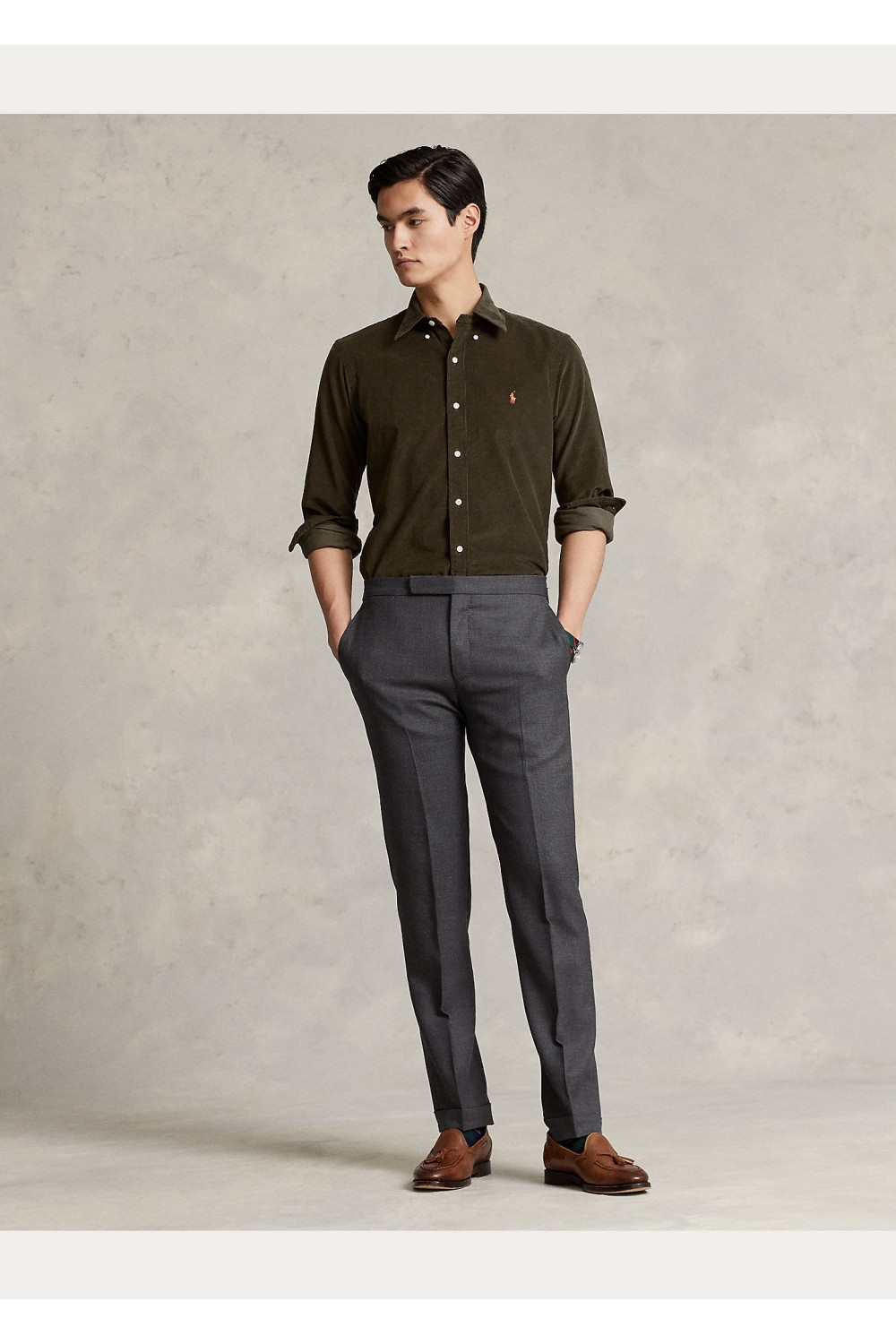 POLO RALPH LAUREN M CLASSICS 7/15 GREEN SLIM FIT 710818761014