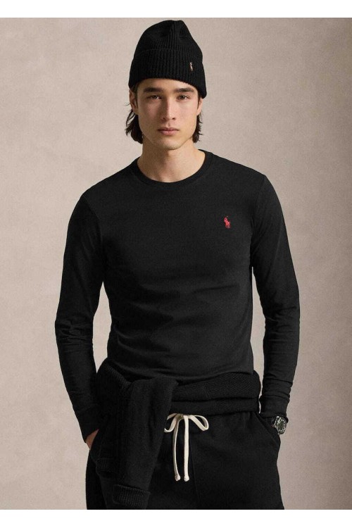 POLO RALPH LAUREN SLIM FIT SOFT COTTON SHIRT BLACK 710671468504