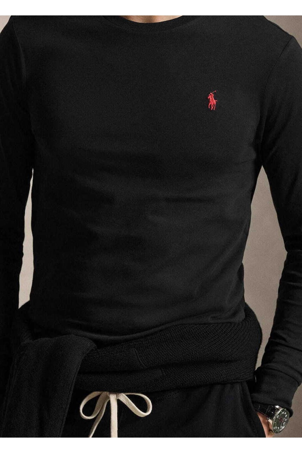 POLO RALPH LAUREN SLIM FIT SOFT COTTON SHIRT BLACK 710671468504