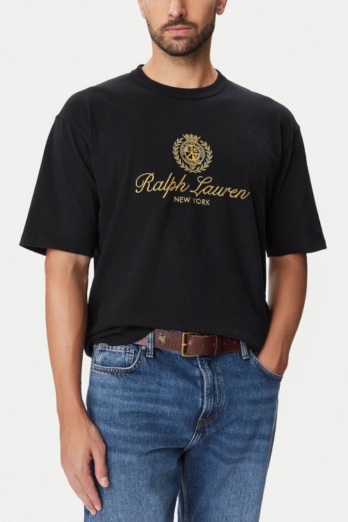 POLO RALPH LAUREN SLIM FIT SOFT COTTON SHIRT BLACK 710B28747002