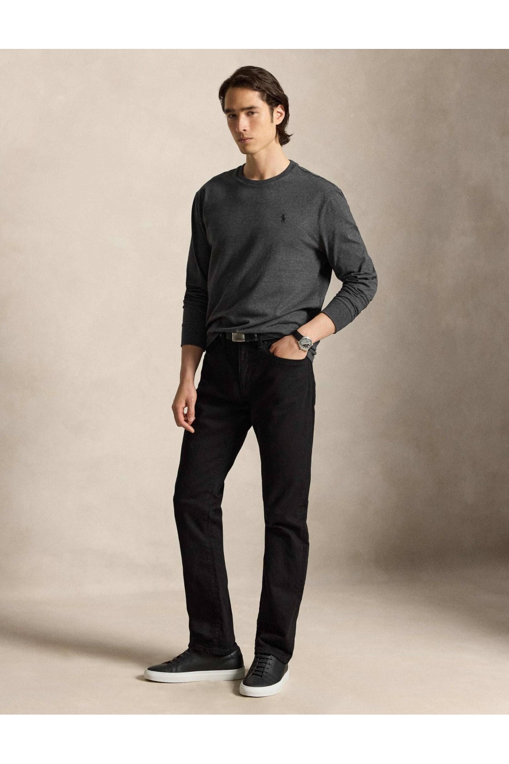 POLO RALPH LAUREN SLIM FIT SOFT COTTON SHIRT GREY 710671468500