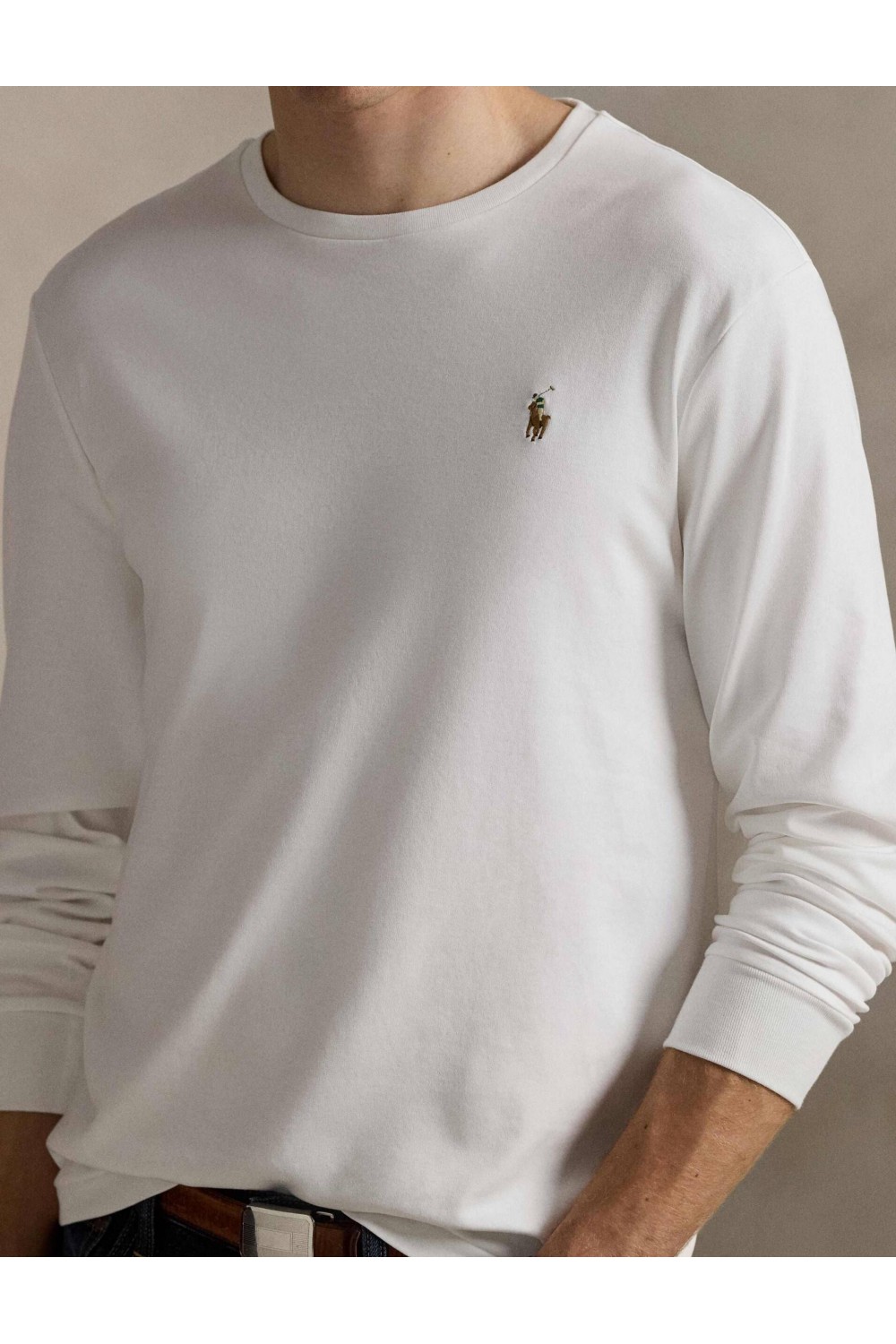 POLO RALPH LAUREN SLIM FIT SOFT COTTON SHIRT WHITE 710760121002