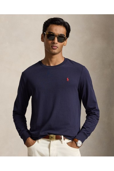 POLO RALPH LAUREN SLIM FIT SOFT COTTON SHIRT NAVY 710671468501