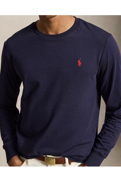POLO RALPH LAUREN SLIM FIT SOFT COTTON SHIRT NAVY 710671468501