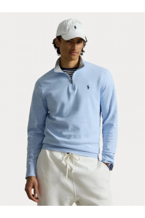 POLO RALPH LAUREN QUARTER-ZEP FLEECE BLUE 710812963048