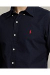 POLO RALPH LAUREN CUSTOM FIT GARMENT-DYED OXFORD SHIRT NAVY 710772290002