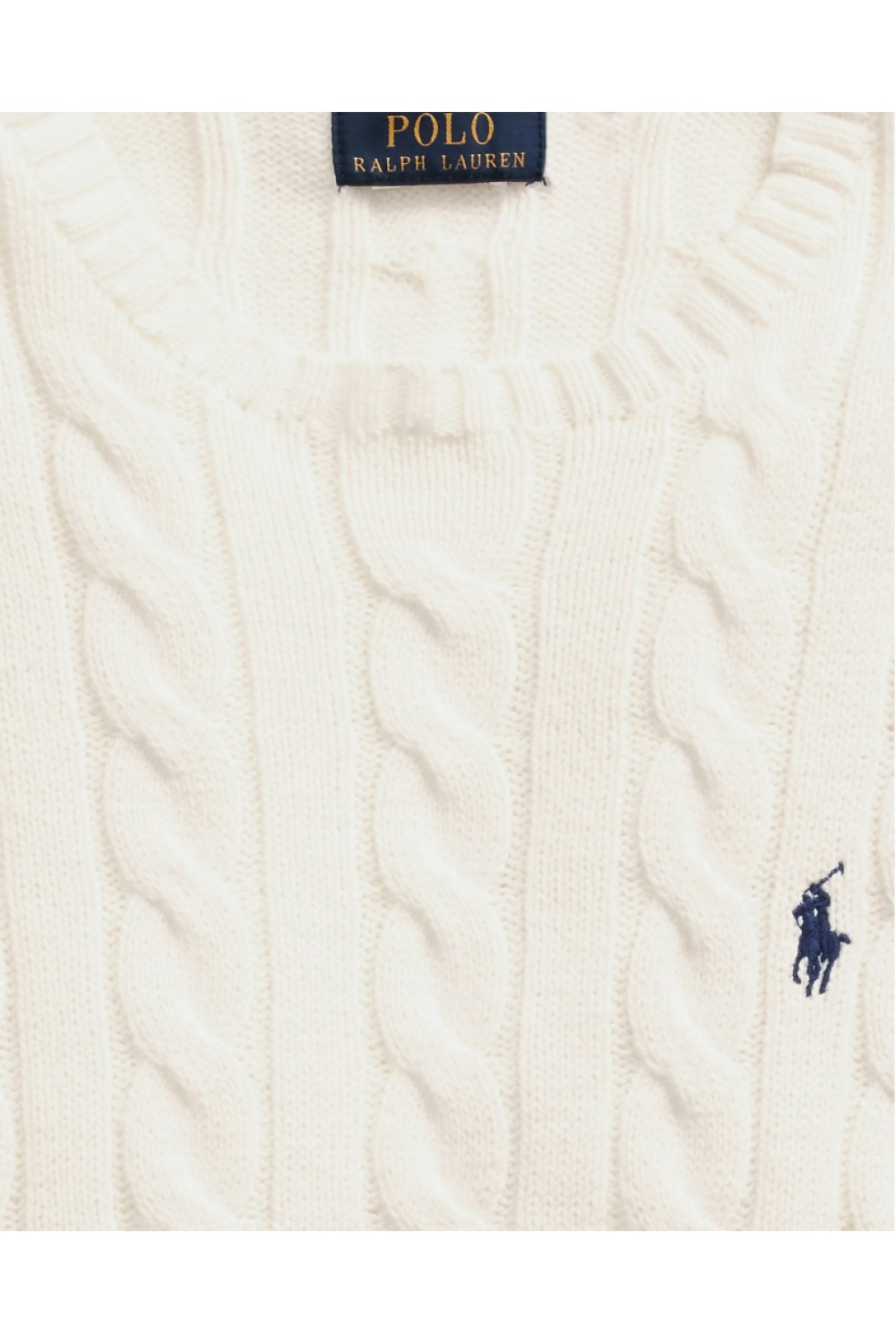 POLO RALPH LAUREN CLASSIC KNIT CREAM 710775885024