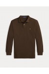 POLO RALPH LAUREN CUSTOM FIT MESH POLO BROWN 710680790503