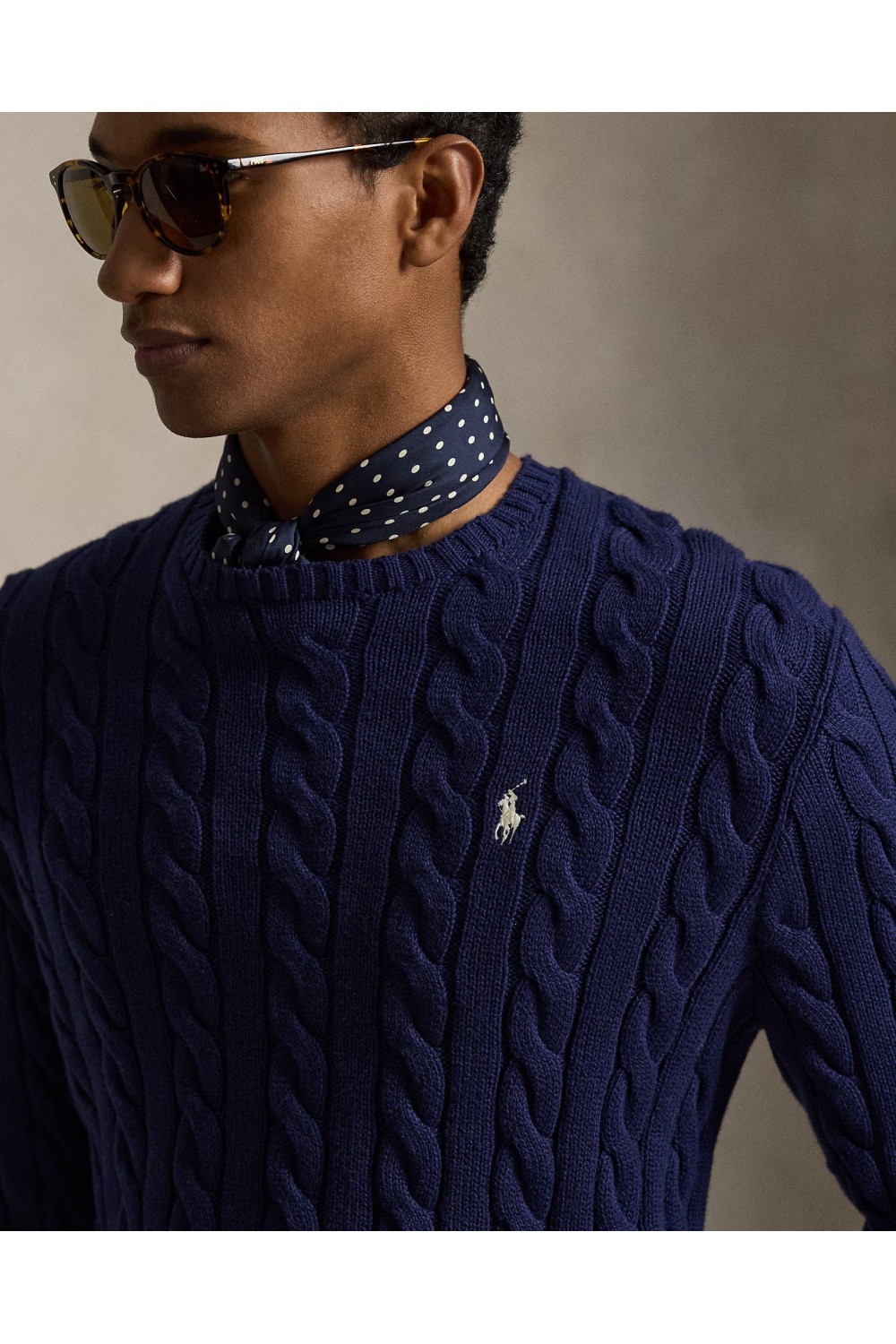 POLO RALPH LAUREN CABLE-KNIT COTTON JUMPER 710775885555