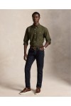 POLO RALPH LAUREN CUSTOM FIT GARMENT-DYED OXFORD SHIRT COMPANY OLIVE 710805564520