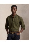 POLO RALPH LAUREN CUSTOM FIT GARMENT-DYED OXFORD SHIRT COMPANY OLIVE 710805564520