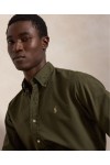 POLO RALPH LAUREN CUSTOM FIT GARMENT-DYED OXFORD SHIRT COMPANY OLIVE 710805564520