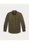 POLO RALPH LAUREN CUSTOM FIT GARMENT-DYED OXFORD SHIRT COMPANY OLIVE 710805564520