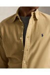 POLO RALPH LAUREN CUSTOM FIT GARMENT-DYED OXFORD SHIRT CLASSIC CAMEL 71080556452