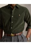POLO RALPH LAUREN CUSTOM FIT CORDUROY SHIRT OLIVE 710853123502