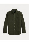 POLO RALPH LAUREN CUSTOM FIT CORDUROY SHIRT OLIVE 710853123502