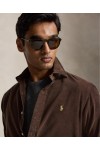 POLO RALPH LAUREN CUSTOM FIT CORDUROY SHIRT OLIVE 710853123503