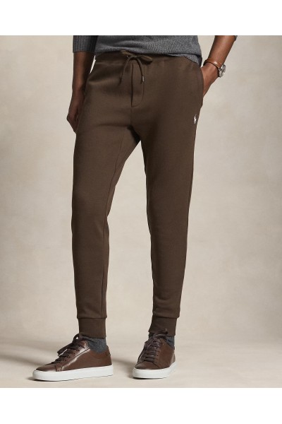 POLO RALPH LAUREN DOUBLE-KNIT JOGGING BOTTOMS BROWN 710881518504