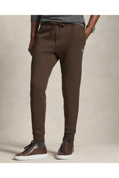 POLO RALPH LAUREN DOUBLE-KNIT JOGGING BOTTOMS BROWN 710881518504