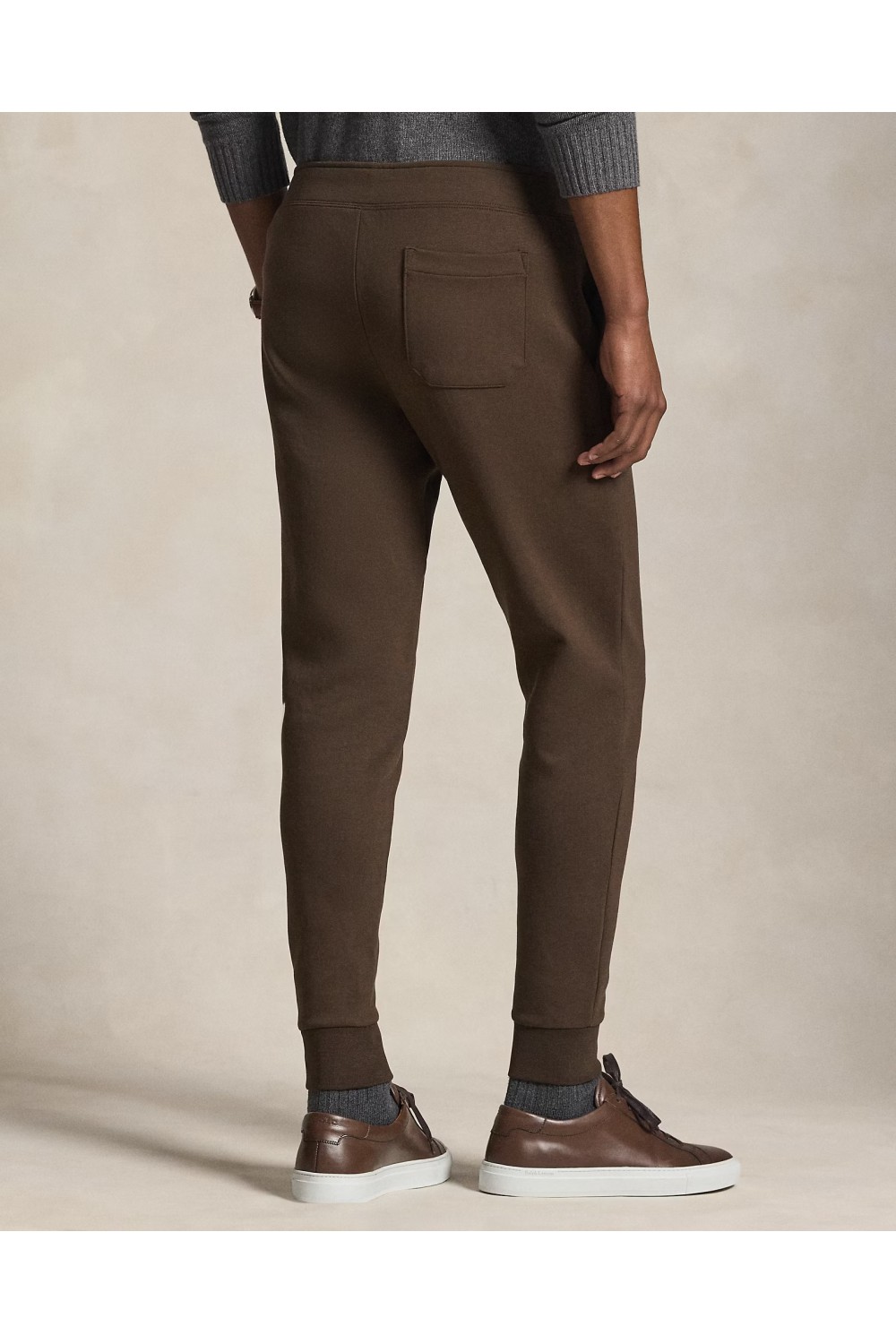 POLO RALPH LAUREN DOUBLE-KNIT JOGGING BOTTOMS BROWN 710881518504