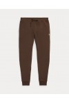 POLO RALPH LAUREN DOUBLE-KNIT JOGGING BOTTOMS BROWN 710881518504
