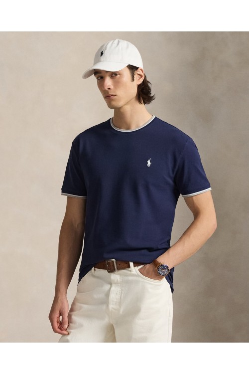 POLO RALPH LAUREN CLASSIC FIT STRETCH MESH T-SHIRT NAVY 710963492001