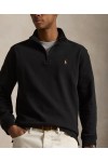 POLO RALPH LAUREN ESTATE RIB QUARTER-ZIP PULLOVER BLACK 710P07411002
