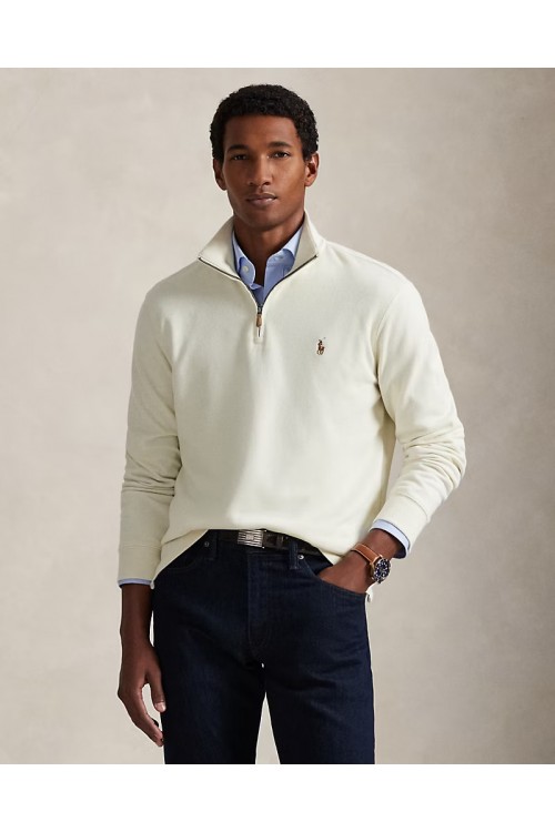 POLO RALPH LAUREN ESTATE-RIB QUARTER-ZEP PULLOVER 710P07411004