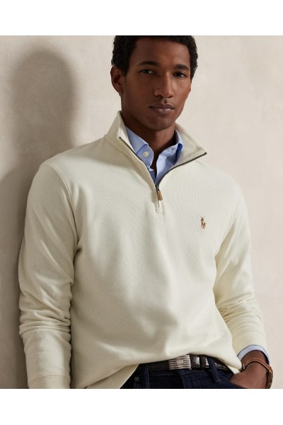 POLO RALPH LAUREN ESTATE-RIB QUARTER-ZEP PULLOVER 710P07411004
